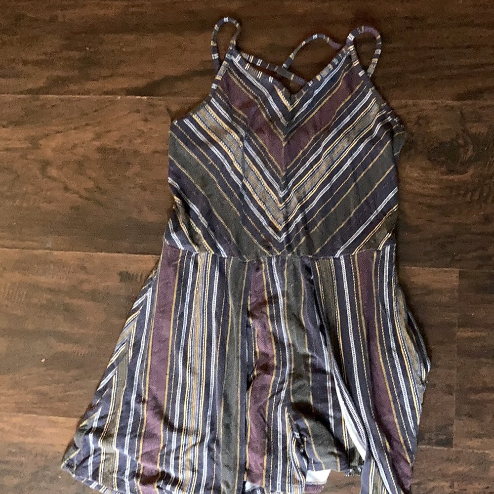 Target Purple/Blue Striped Romper Girls